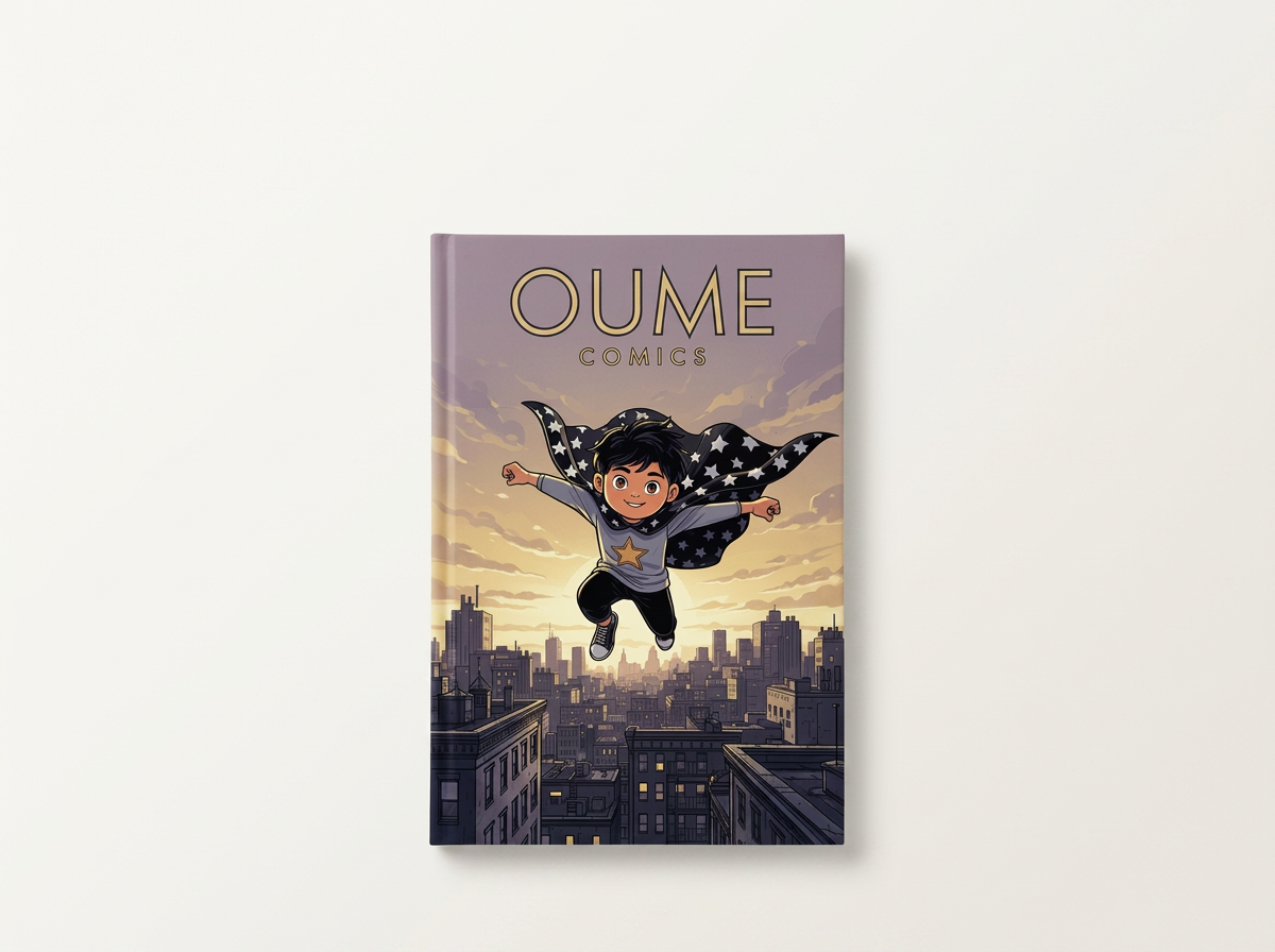 OUME Comics — original personalized comic book cover for children